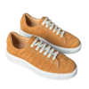 crocodile skin suede sneakers