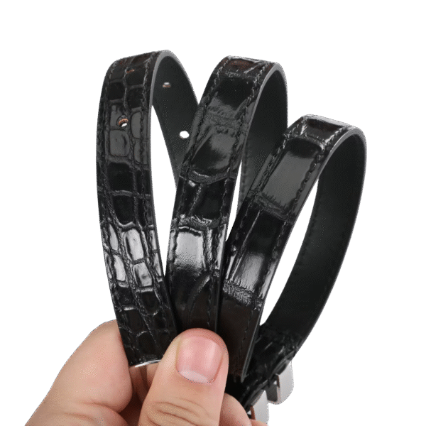 Crocodile Leather Belt For Women