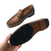 Handpainted Crocodile Leather Loafers