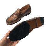 Handpainted Crocodile Leather Loafers