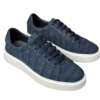 crocodile skin suede sneakers