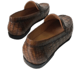 Handpainted Crocodile Leather Loafers