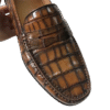 Handpainted Crocodile Leather Loafers