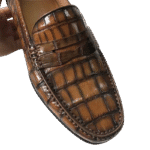 Handpainted Crocodile Leather Loafers
