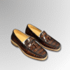 Handpainted Crocodile Skin Loafers