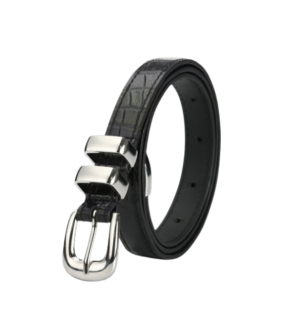 Crocodile Leather Belt For Women