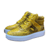 high python snake skin sneakers