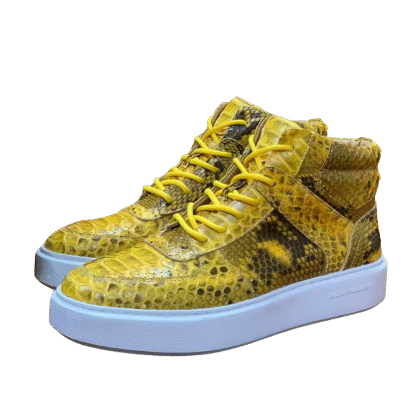 high python snake skin sneakers