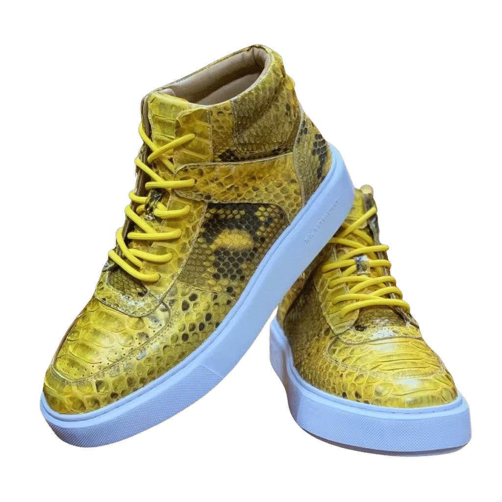 Python Skin High-top Board Sneakers-alt4