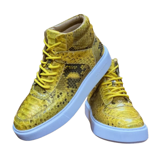 high python snake skin sneakers