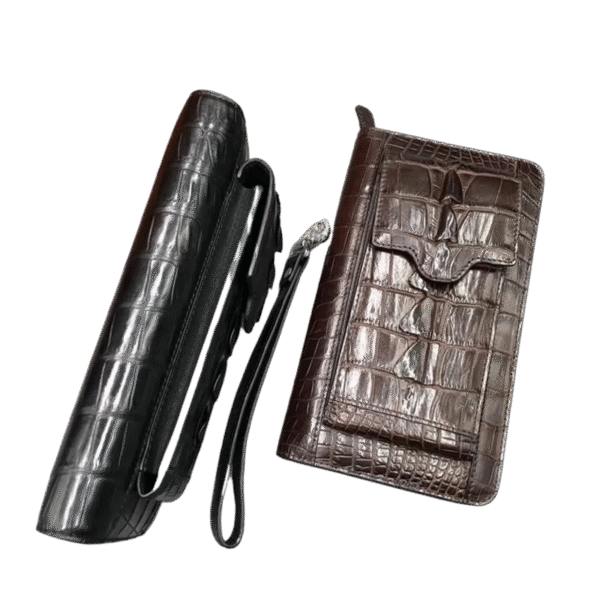 Genuine Crocodile Leather Clutch Wallet