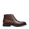 Brown Crocodile Brogue Boots
