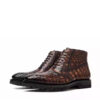 Brown Crocodile Brogue Boots