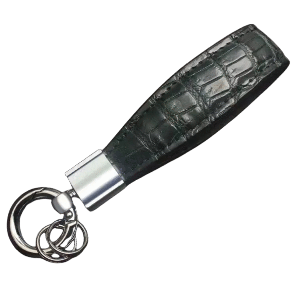 Genuine Crocodile Leather Keychain