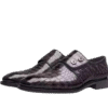 Crocodile Double Button Oxford Shoes