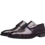 Crocodile Double Button Oxford Shoes