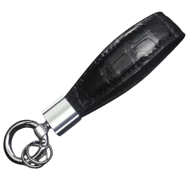 Genuine Crocodile Leather Keychain