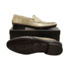 crocodile leather loafers