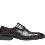Crocodile Double Button Oxford Shoes