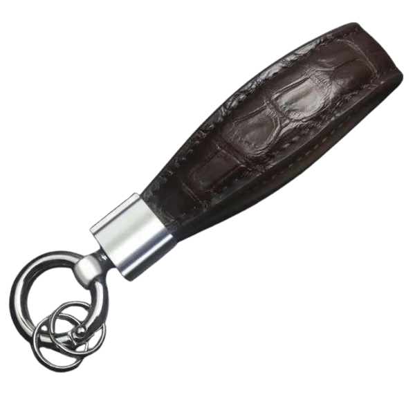 Genuine Crocodile Leather Keychain
