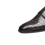 Crocodile Double Button Oxford Shoes