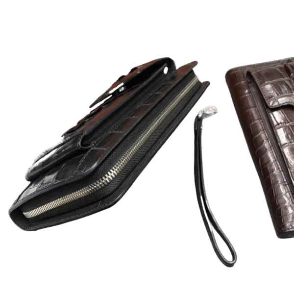 Genuine Crocodile Leather Clutch Wallet