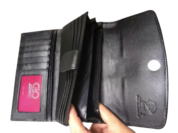 Floral Stingray Leather Wallet
