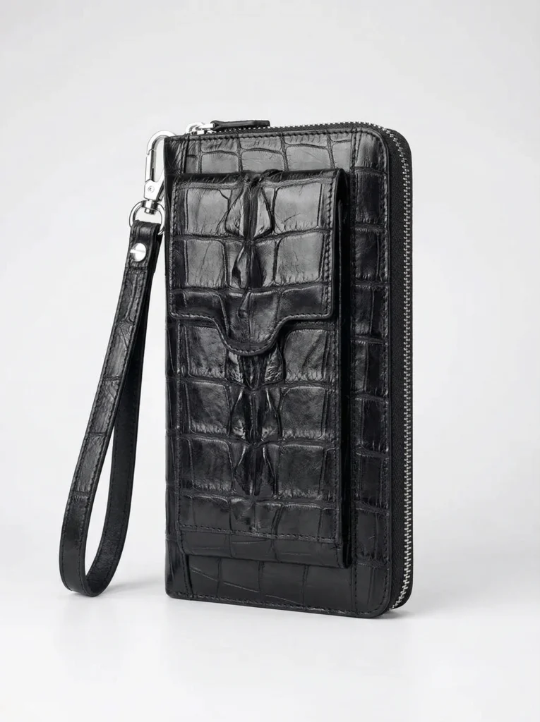 Alligator Leather Clutch Wallet