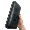 Genuine Crocodile Leather Wallet with Zipper