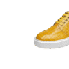 Gold Crocodile Leather Sneakers