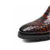 Brown Crocodile Brogue Boots