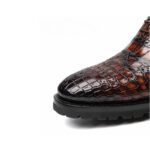 Brown Crocodile Brogue Boots