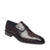 Crocodile Double Button Oxford Shoes