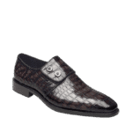 Crocodile Double Button Oxford Shoes