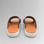 Aristano Slide, ostrich leather slide sandals