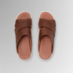 Aristano Slide, ostrich leather slide sandals