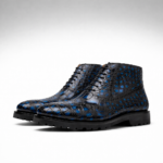 Blue Crocodile Brogue Boots