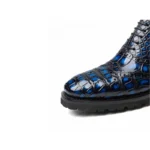 Blue Crocodile Brogue Boots