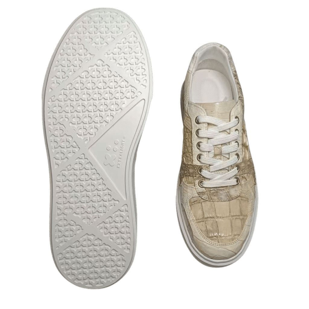 Himalayan White Crocodile Sneakers