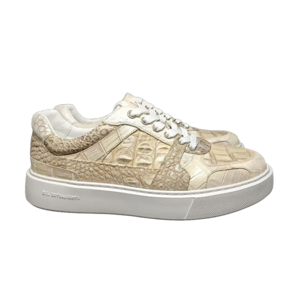 Himalayan White Crocodile Sneakers