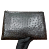 Genuine Ostrich Leather Zipper Pouch