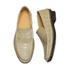 crocodile leather loafers