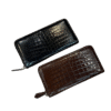 Genuine Crocodile Leather Wallet with Zipper