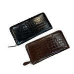 Genuine Crocodile Leather Wallet with Zipper