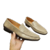crocodile leather loafers