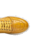 Gold Crocodile Leather Sneakers