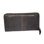 Genuine Stingray Leather Zipper Wallet