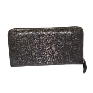 Genuine Stingray Leather Zipper Wallet