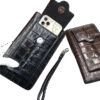 Genuine Crocodile Leather Clutch Wallet