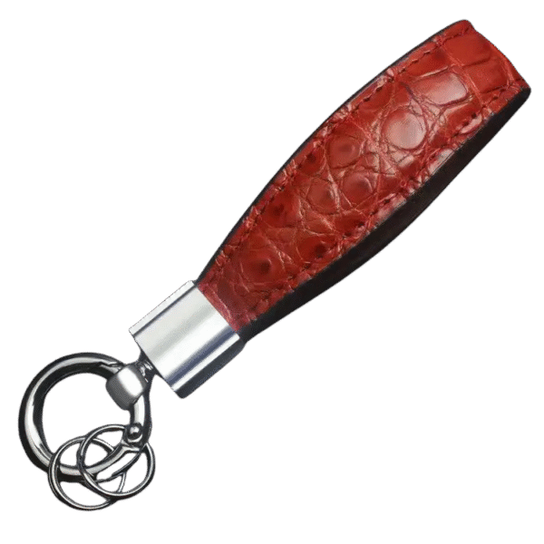 Genuine Crocodile Leather Keychain